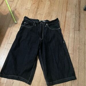 South Pole Black Jean Shorts for Men